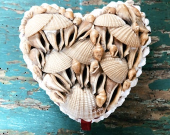 Heart shell jewelry box