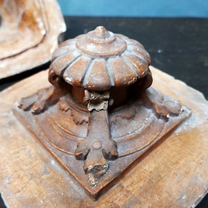 Terracotta rosette mold