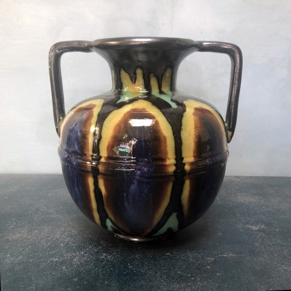 Vase 2 Handles Art Deco Etsy