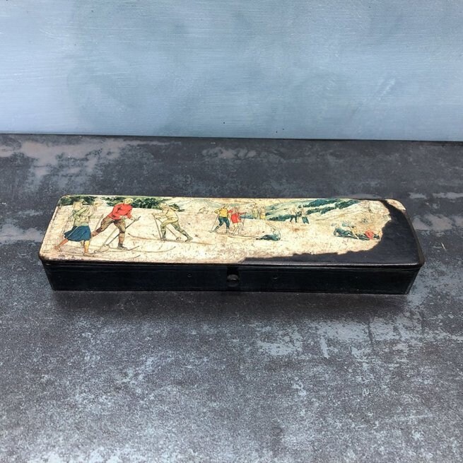 Plumier en Bois Années 30