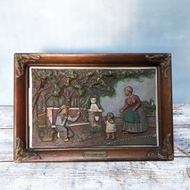 Tableau Ancien Les Premiers Pas