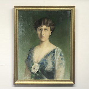 Tabelle 1913 &quot;Die Frau mit der Blume&quot;