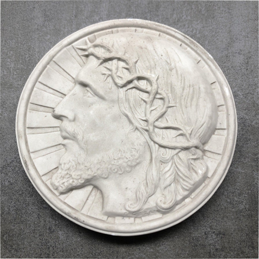 Médaillon Religieux en Biscuit Le Christ
