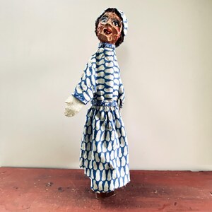 Antique puppet on base "The lady in blue"
