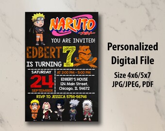 naruto birthday etsy singapore