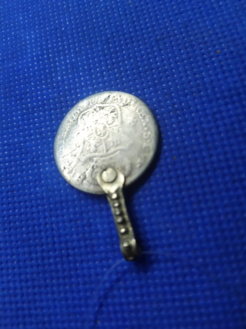 old Berber Moroccan spanish silver coins pendants, Moroccan jewelry