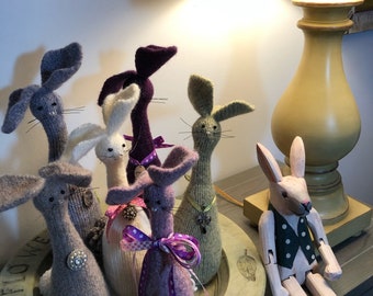 Felted Funky Bunny 3
