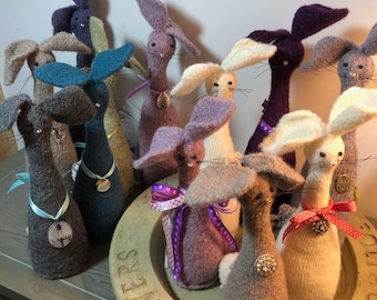 Felted Funky Bunny 3