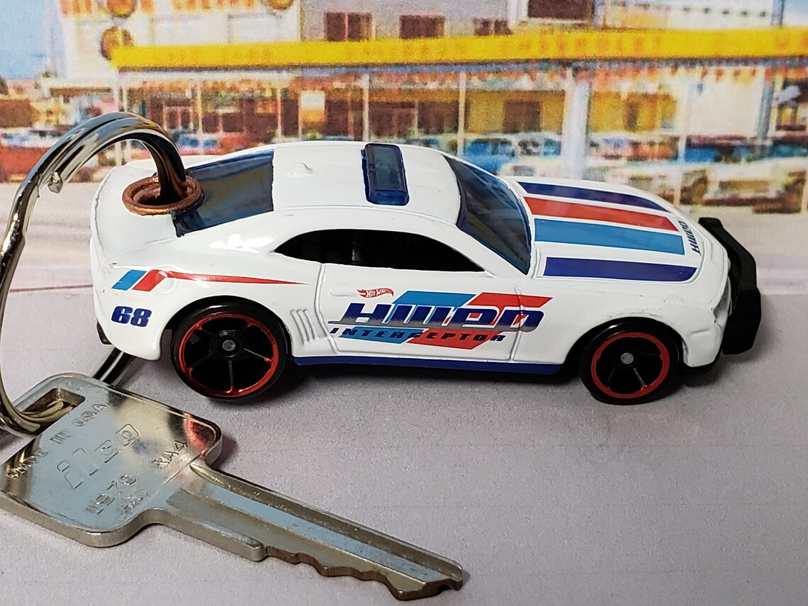 Hot Wheels Keychain Camaro Muscle Car Keychain Keyring with Etsy