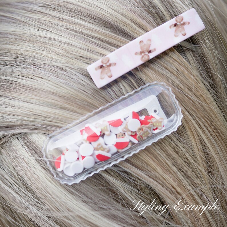 Rainbow and Sky Glitter Shaker Snap Clip Set