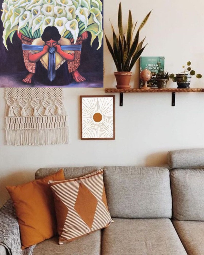 Flower Vendor Vendedora De Flores by Diego Rivera Handmade Etsy