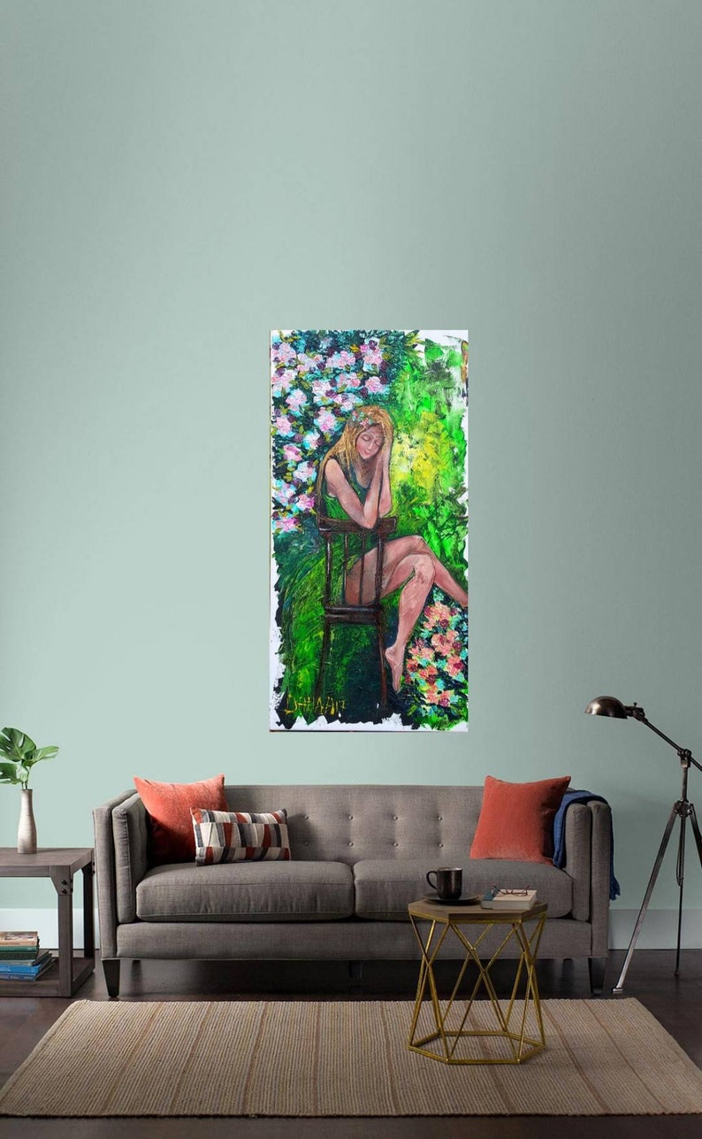 Original Artwork on Canvas Modern Oil Painting Art for Living Etsy