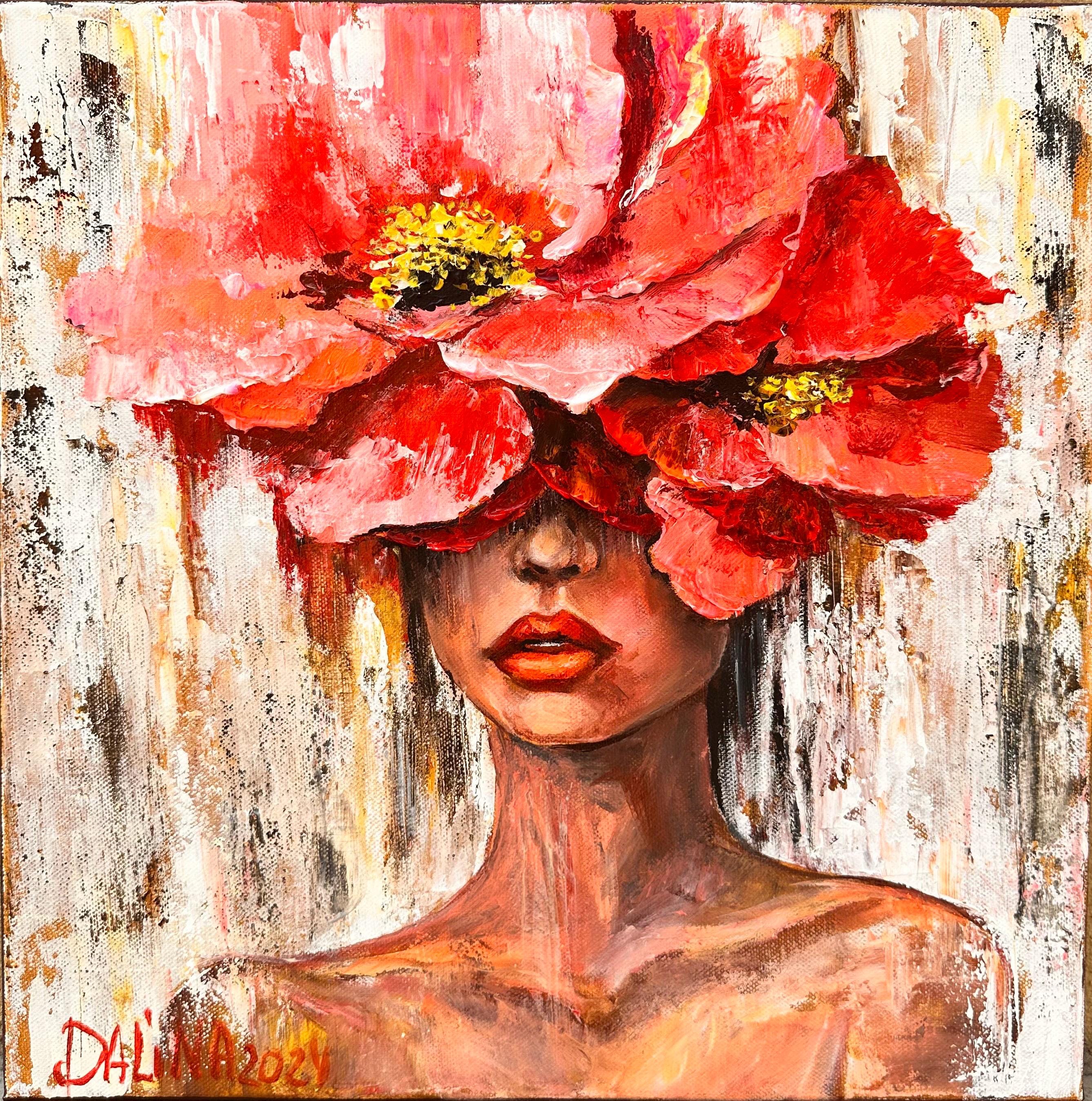 絵画 Ruby-red Flowers 絵画 Ruby-red Flowers RED FLOWER - Original Painting – Shop