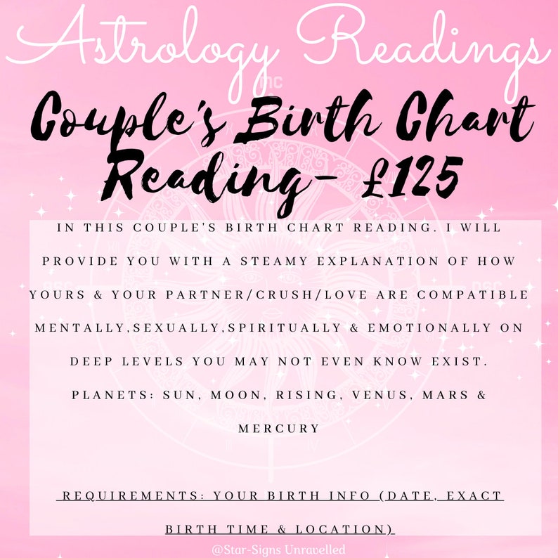 Birth Chart - Etsy