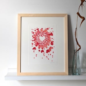 Kunstdruck einer Original-Tuschezeichnung