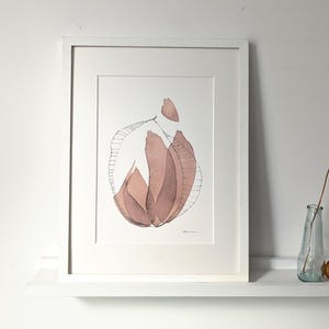 Stampa di belle arti dal disegno originale a inchiostro