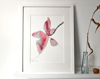 Kunstdruck einer Original-Tuschezeichnung