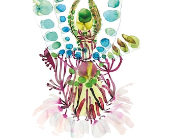 Original Tuschezeichnung