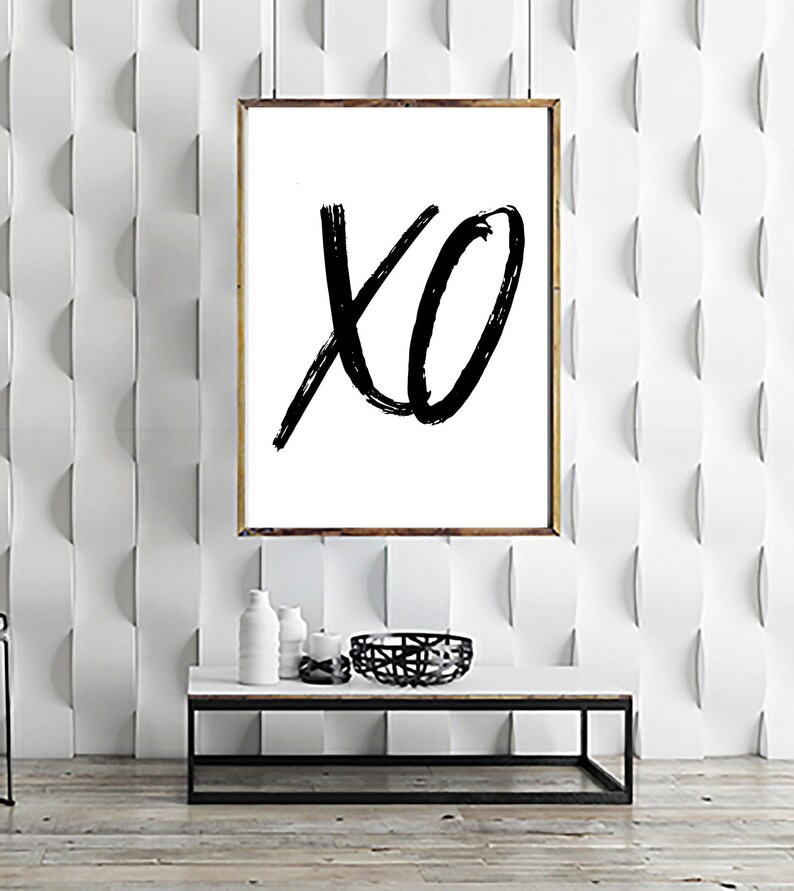 XO Wall Art Print Download Etsy