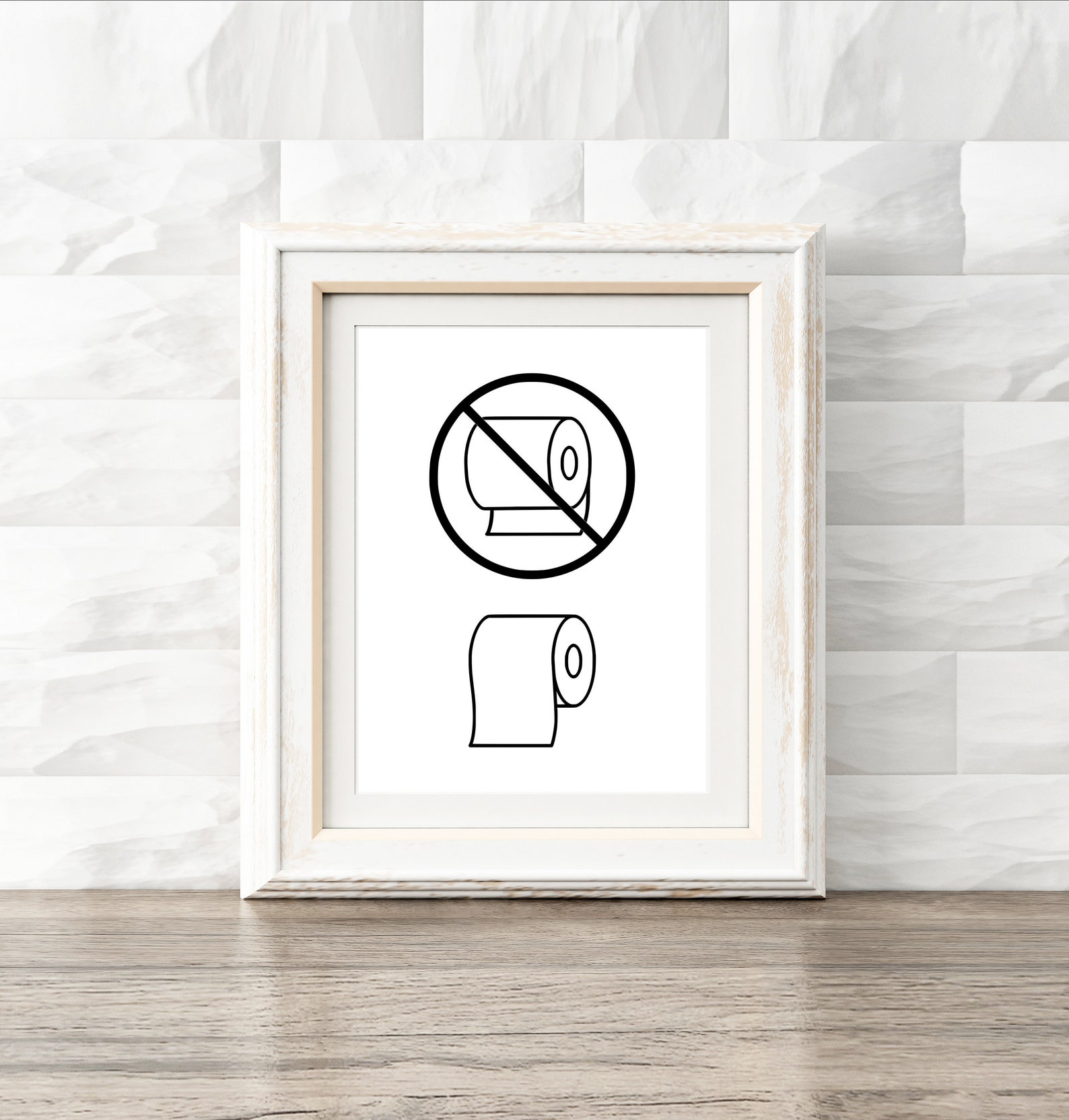 Bathroom Wall Art Funny Toilet Print Toilet Paper Sign | Etsy