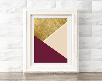 Digital Art Print, Printable Wall Art, Geometric Home Decor