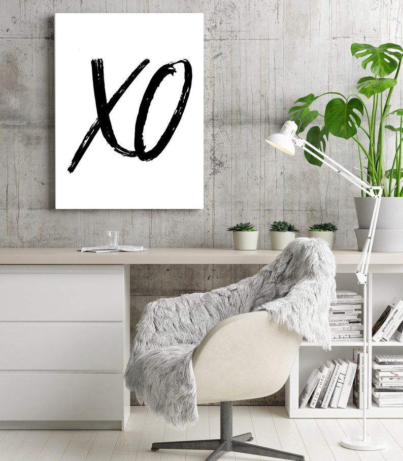XO Wall Art Print Download Etsy