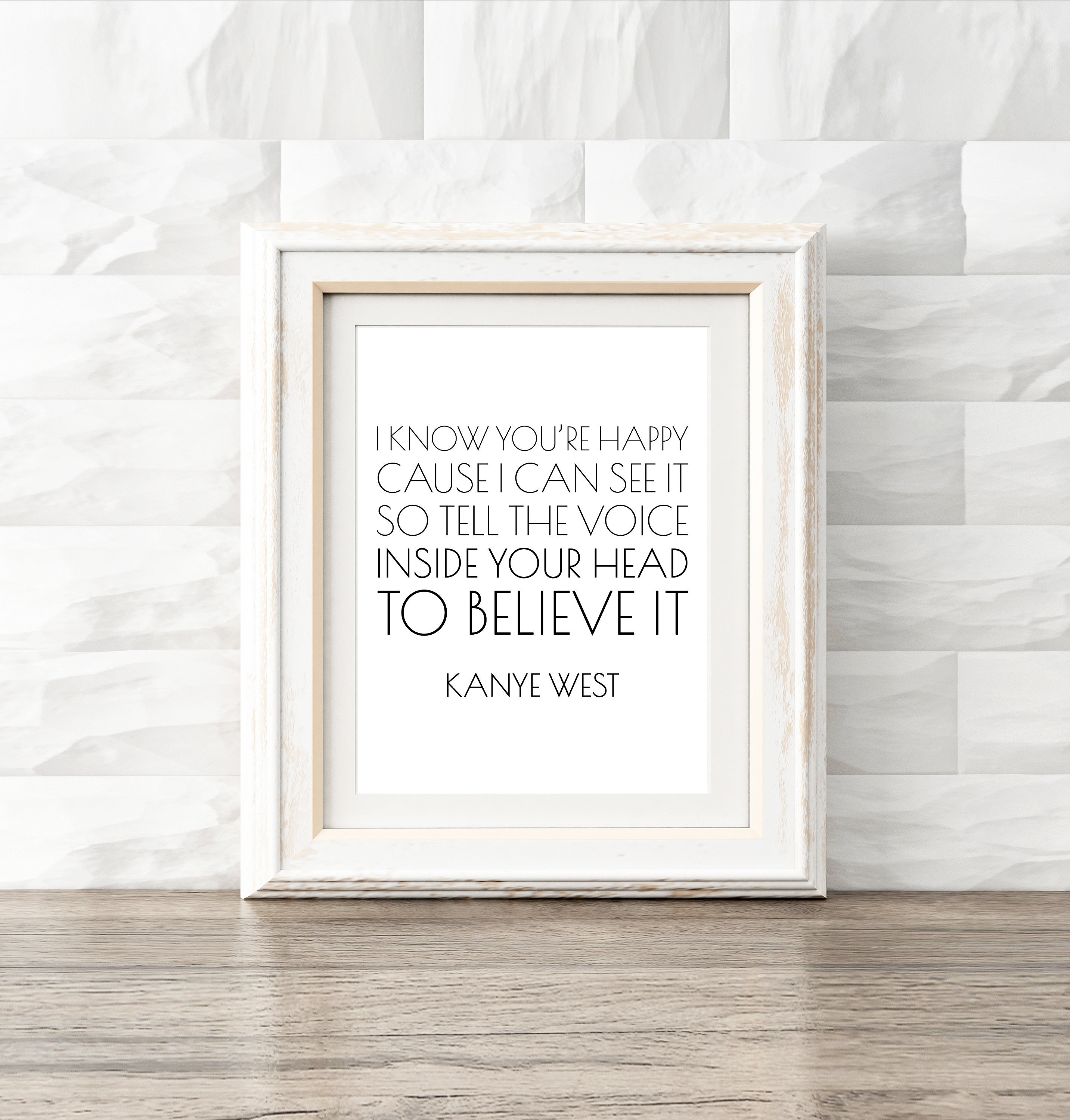 Kanye West Gold Digger Music Lyrics Print Canvas Poster Bedroom