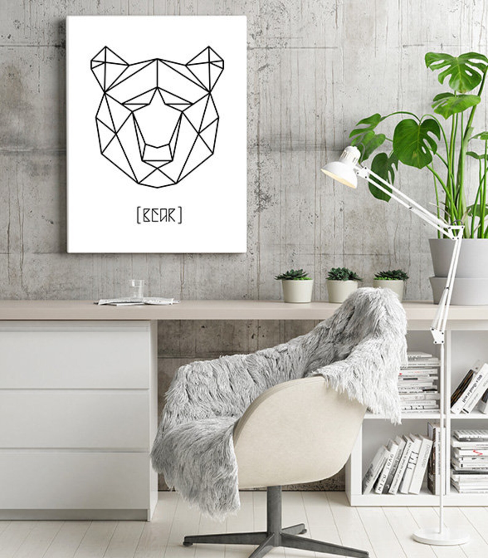 Origami Bear Animal Head Printable - Etsy