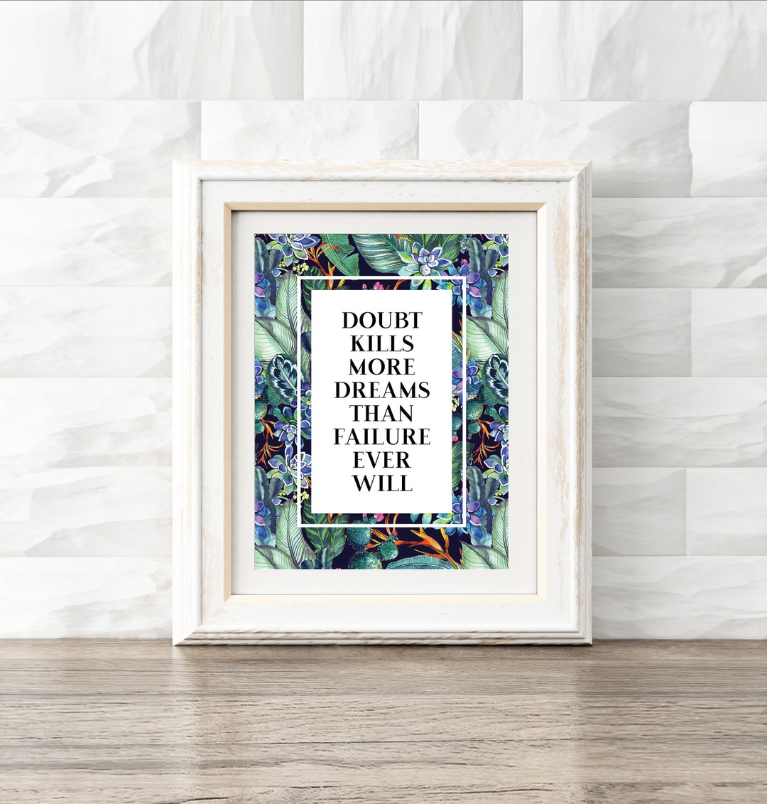 Printable Wall Decor, Motivational Quote, Digital Art File - Etsy