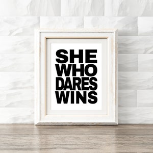 Inspirational Quote Printable, Contemporary Office Wall Art, Feminist Poster