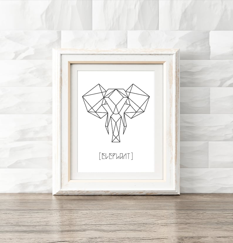 Origami Elephant Animal Head Printable