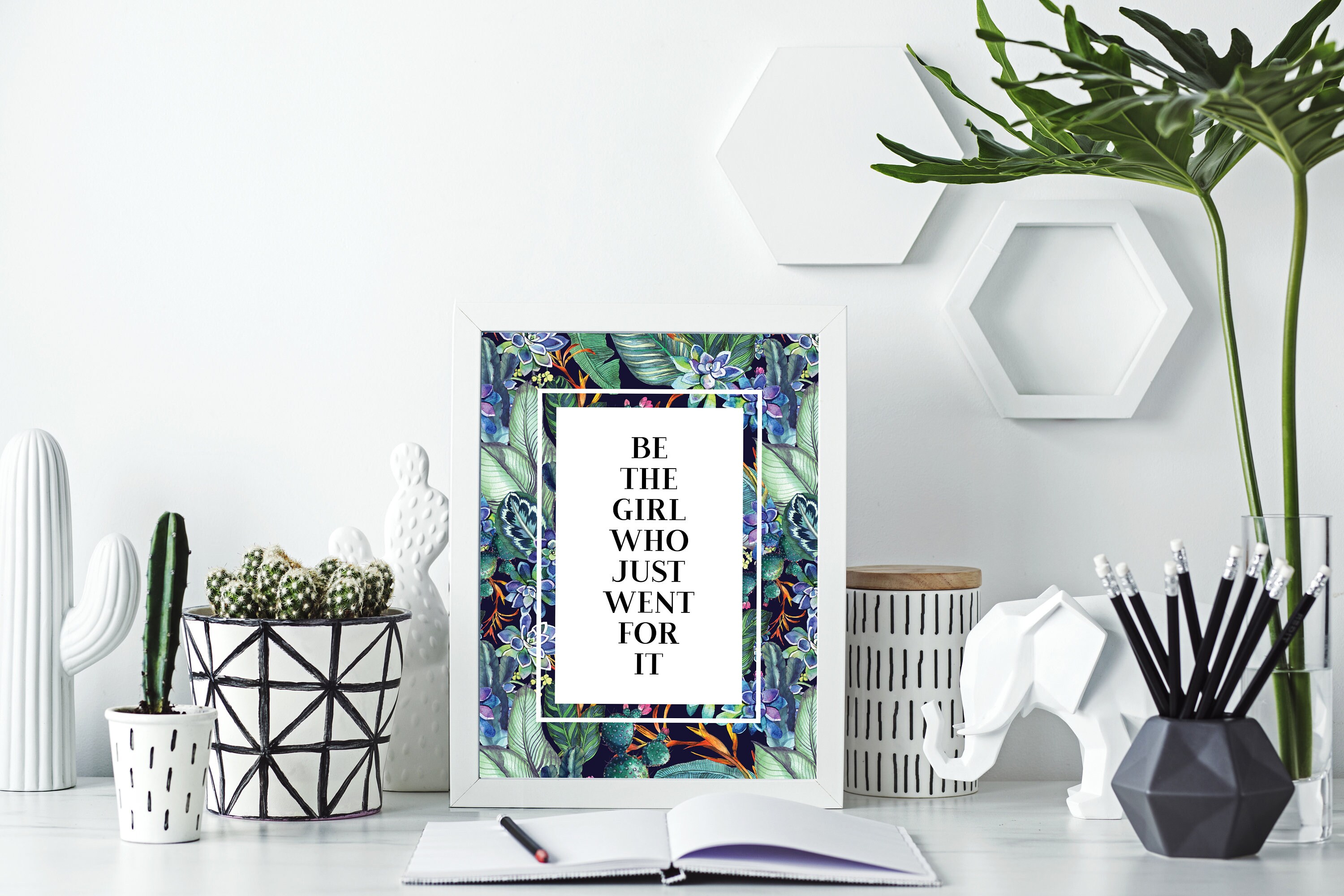 Floral Quote Printable Digital Art File Motivational Saying - Etsy