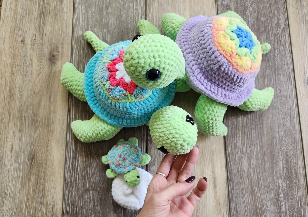 3n1 Sea Turtle and Hatchling Mod Crochet Pattern - Etsy