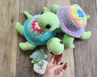 3n1 Zeeschildpad en Hatchling Mod haakpatroon