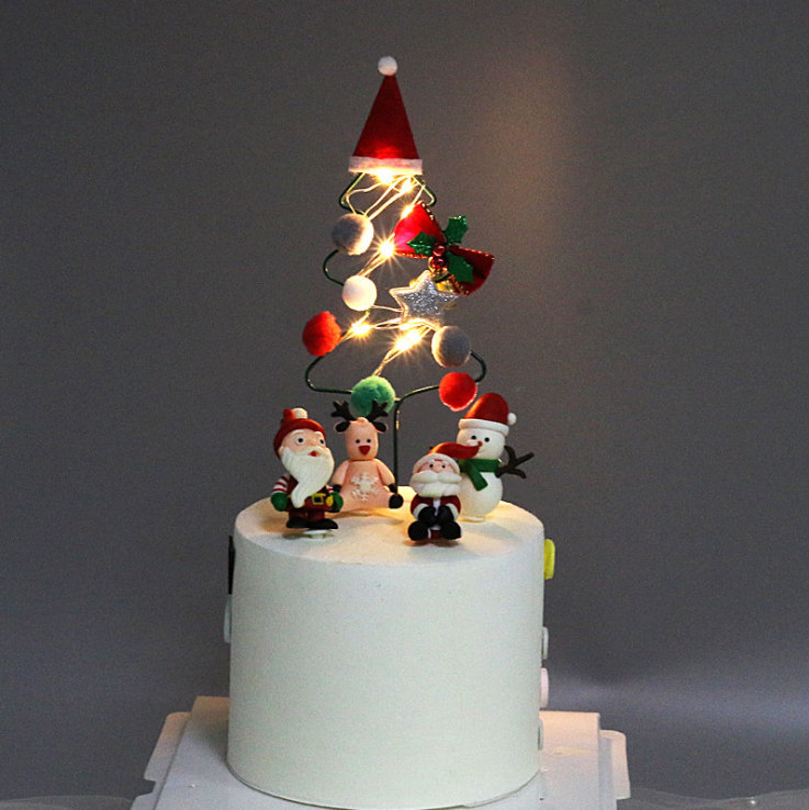 Christmas Tree Cake Topper Etsy