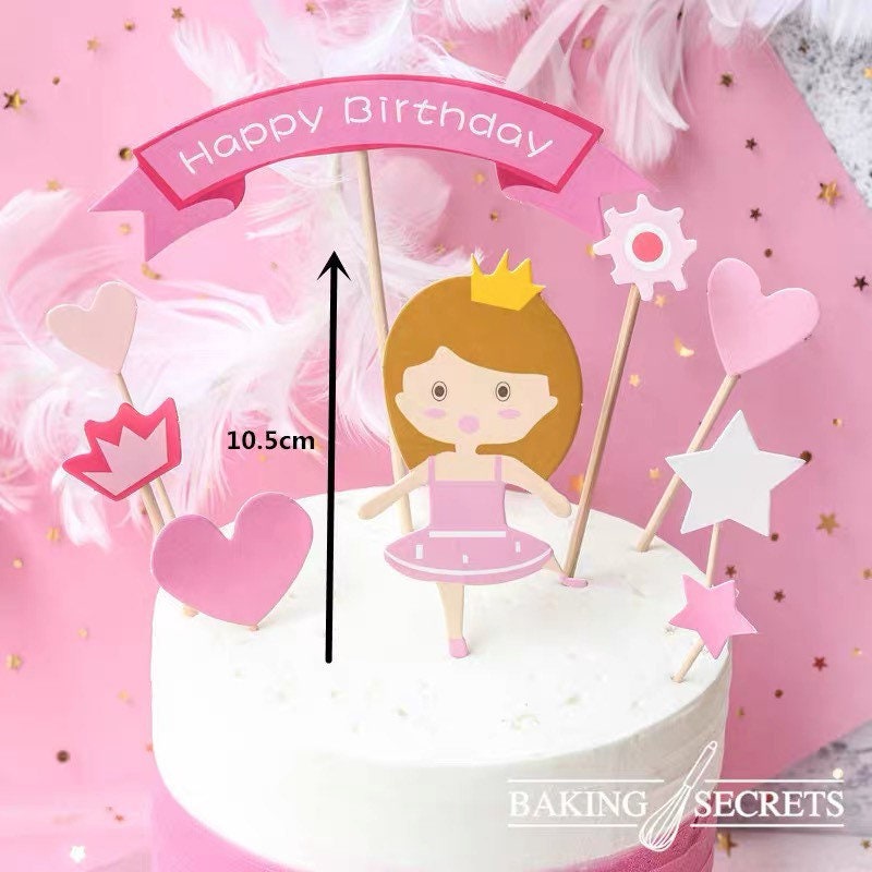 Princess Birthday Cake Topper - Etsy
