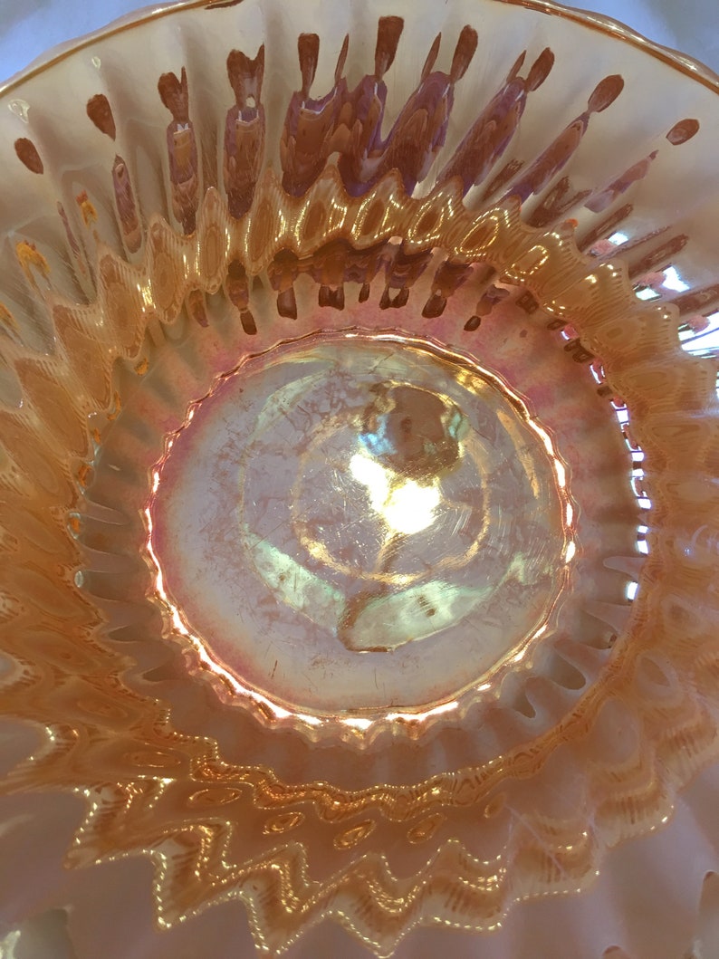 Fire King Peach Luster Bowl