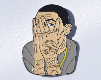 Mac Miller Hat Pin - NY Magazine Photo Swimming Circles - Hat Pin Plug Exclusive - Hip Hop Music Merch - Collectible Rap Accessory - Gift