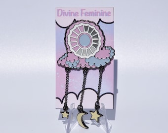 Divine Feminine Mac Miller Pin - Enamel Pin with Glitter and Chains - Exclusive Most Dope Rap Merch - Collectible Hat Pin - Great for Gift
