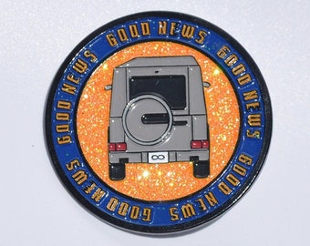 Mac Miller Hat Pin - Swimming 'Good News' G Wagon with Glitter - Hat Pin Plug Exclusive Collectible - Mac Miller Rap Album Merch Accessory