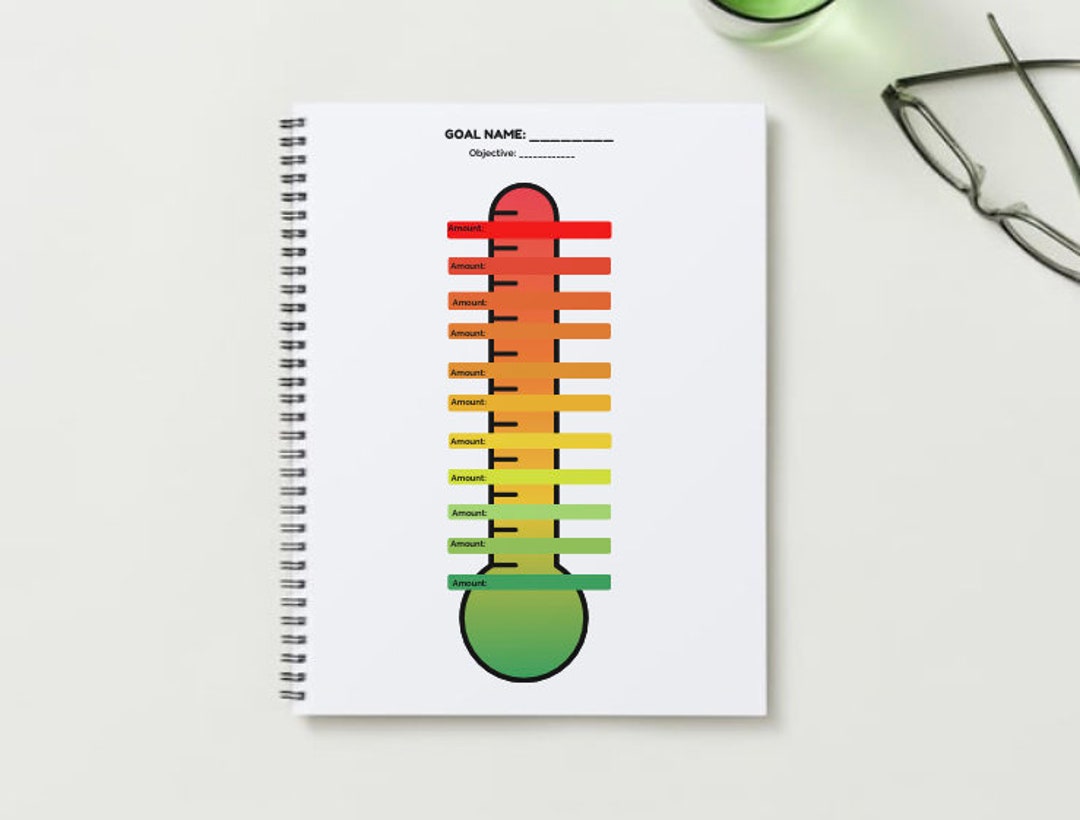 Financial Goal Chart - Savings Chart - Digital File - Etsy