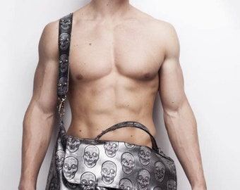 Collection existing in a single copy in the world. Huge Backpack, Huge Fanny Pack and Huge CrossBody Bag "Skulls"