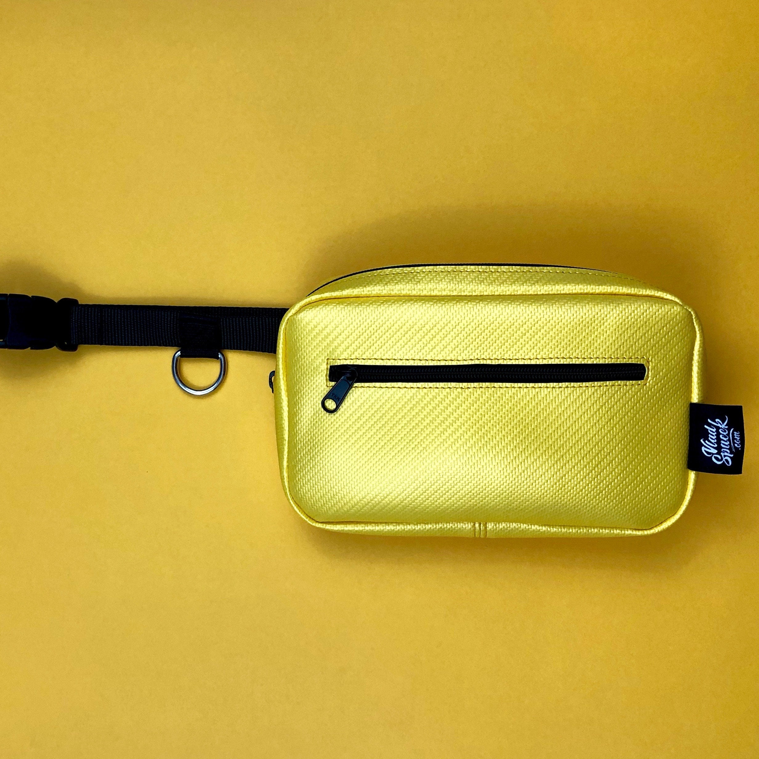bright yellow bum bag