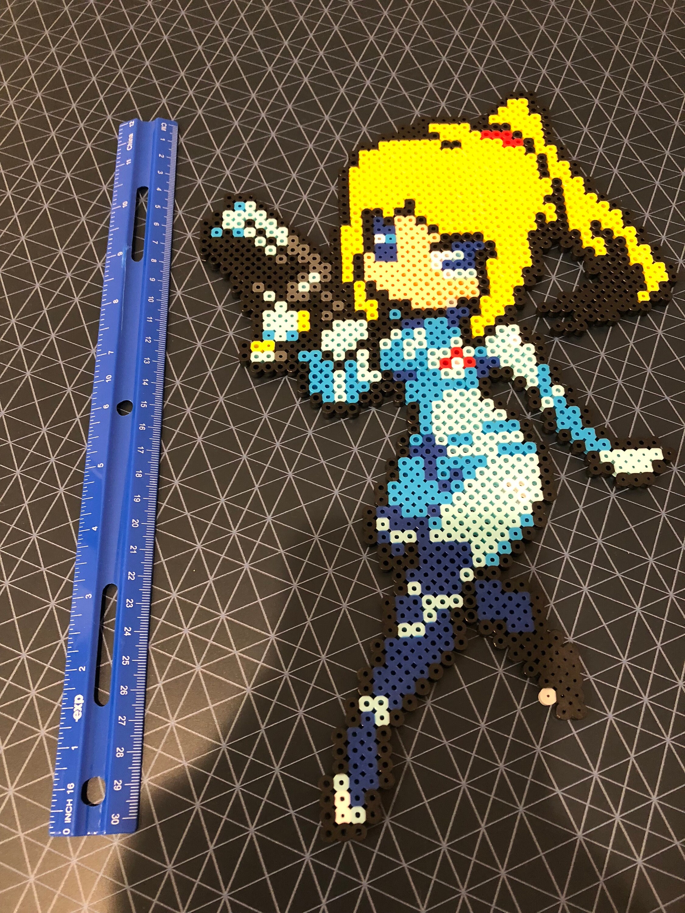 Zero Suit Samus Perler Bead Creation Etsy