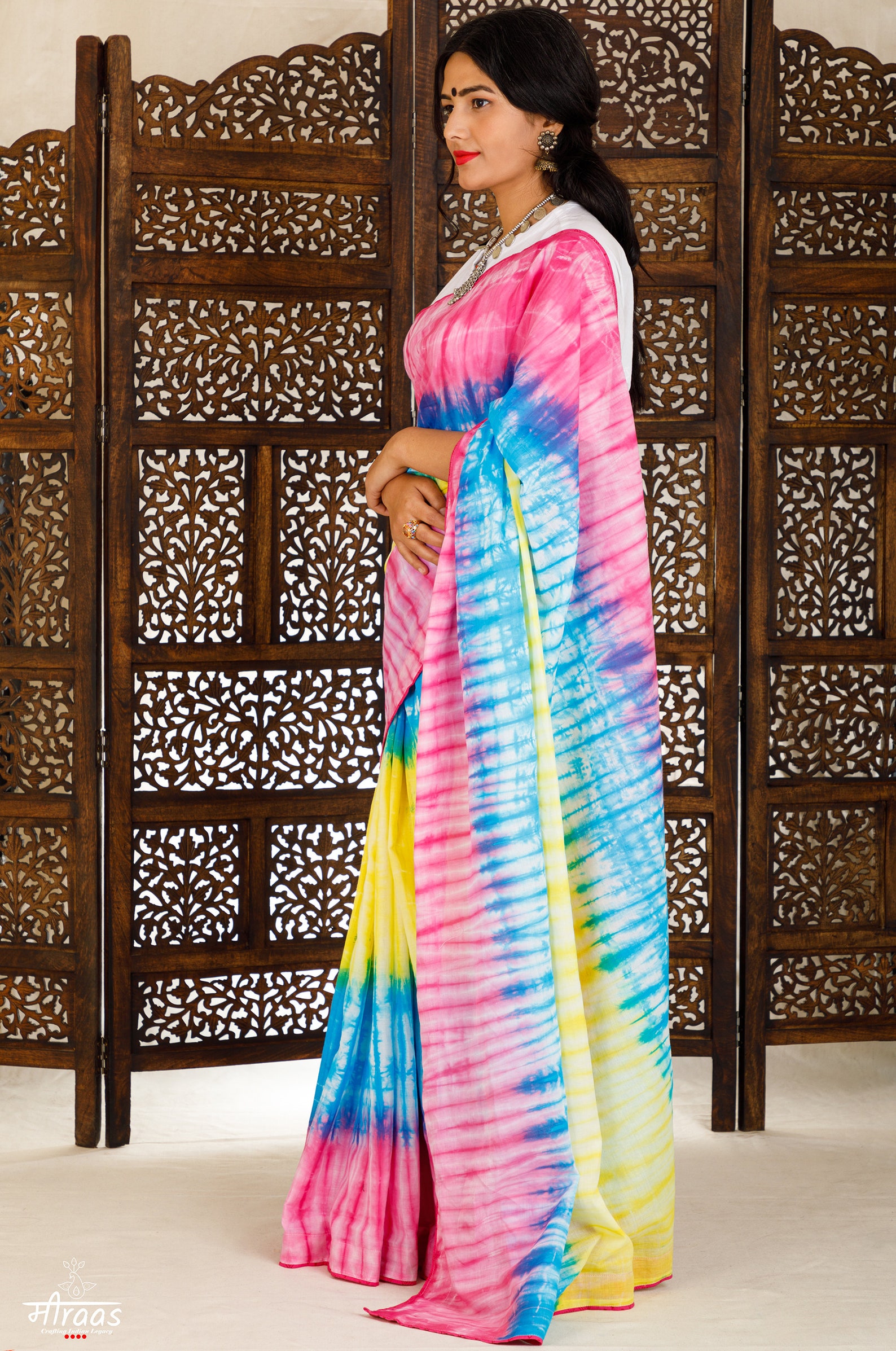 Hand NUI Shibori Saree/Shibori Cotton Saree/Cotton Etsy