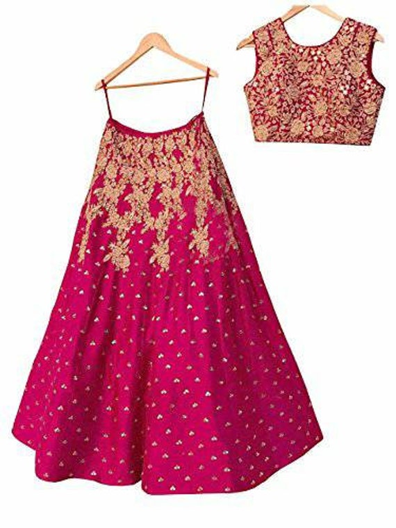 dark pink lehenga choli