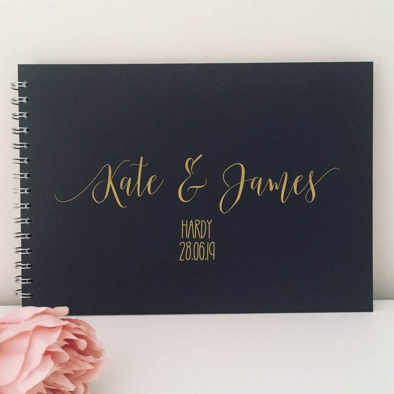 Personalised Rose Gold Wedding Photo Album