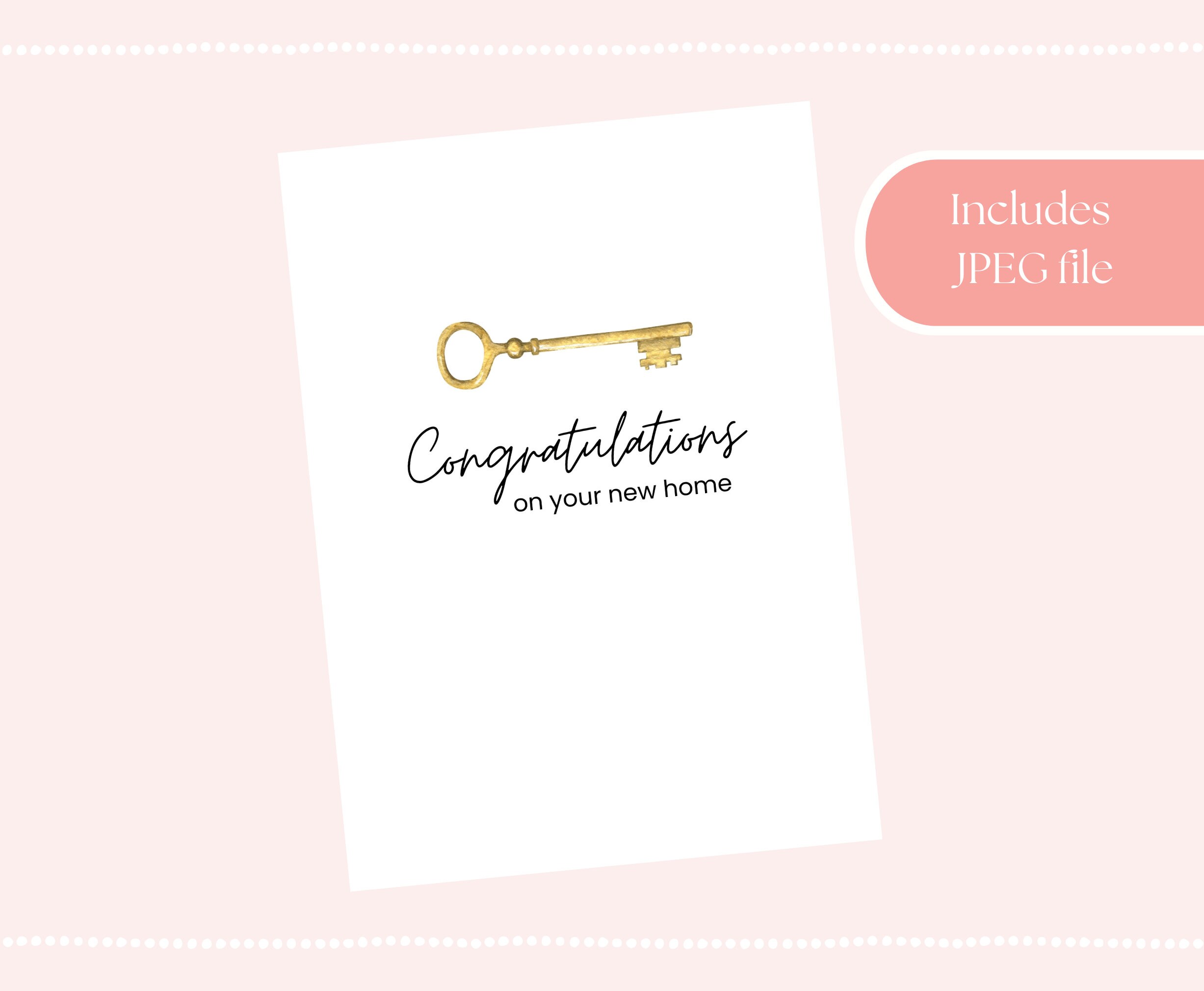 PRINTABLE New Home Card Congratulations on Your New Home Instant ...