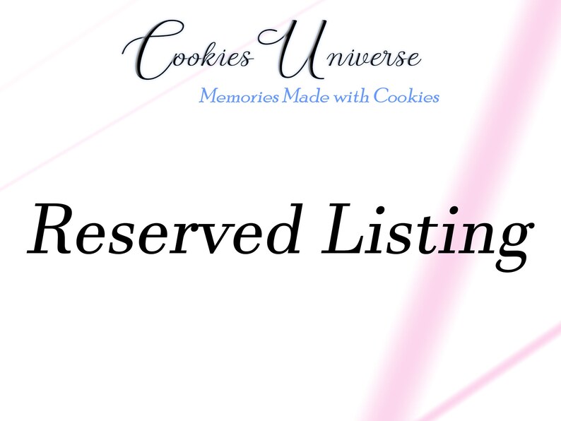 Custom Order Reserved Listing for Olesya