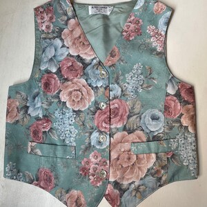 90s Floral Skirt and Waistcoat image 4